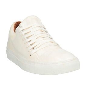 John Varvatos Reed NIB Rare tea stain white leather